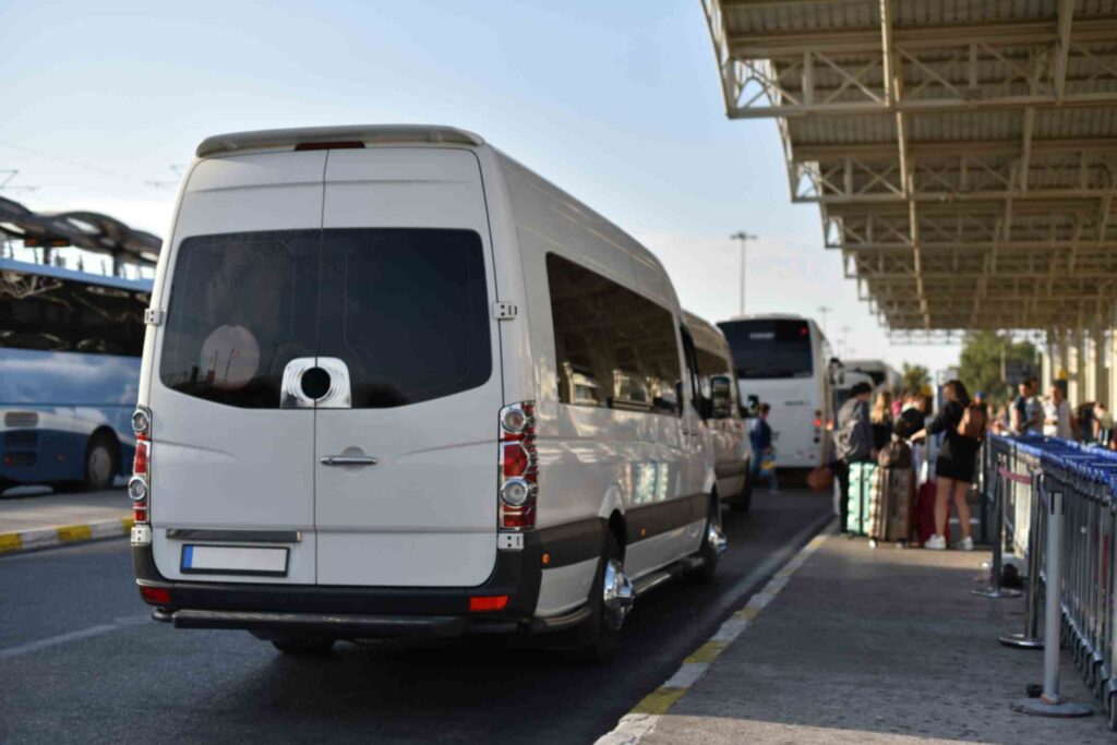 Airport pickup for a large group