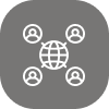 Icon of connected globes