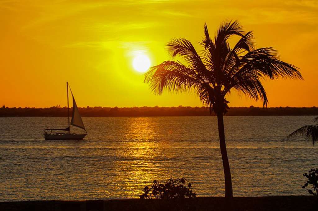 Sunset at the Caribbean
